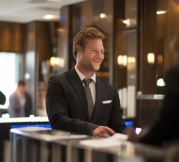 英郎商务酒店预订，专业服务员的温暖与效率，为商旅提供贴心支持